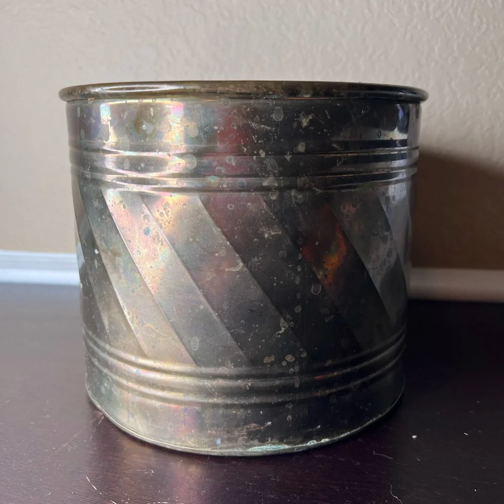 Vintage 1980’s Solid Brass Houseplant Planter, Pot, Plant Lover, Green Thumb